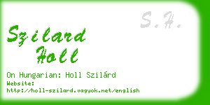 szilard holl business card